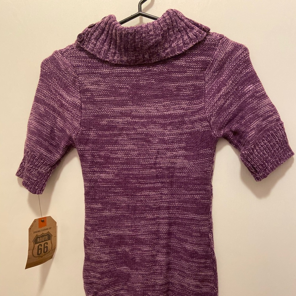 Purple long sweater
